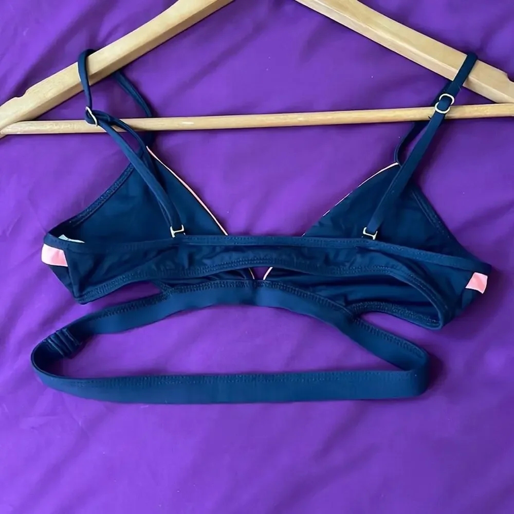 L*SPACE Platinum Bikini Top XS Black